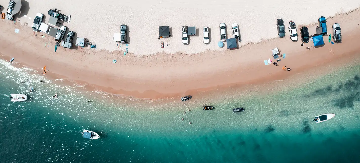 Daily Jeep Convoy beach view